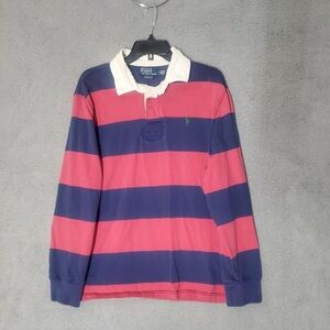 Vintage Polo Ralph Lauren Men’s XL Thick Stripe Rugby Shirt